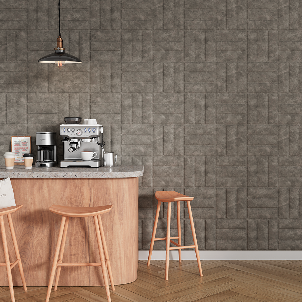 UniVicoustic Canvas acoustic panel in grey fabric finish