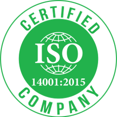 ISO 14001:2015 certified company